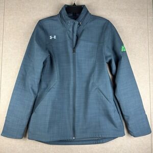 Under Armour ColdGear Infrared Jacket M Gray Loose Fit Softshell‎ Zip Hooded